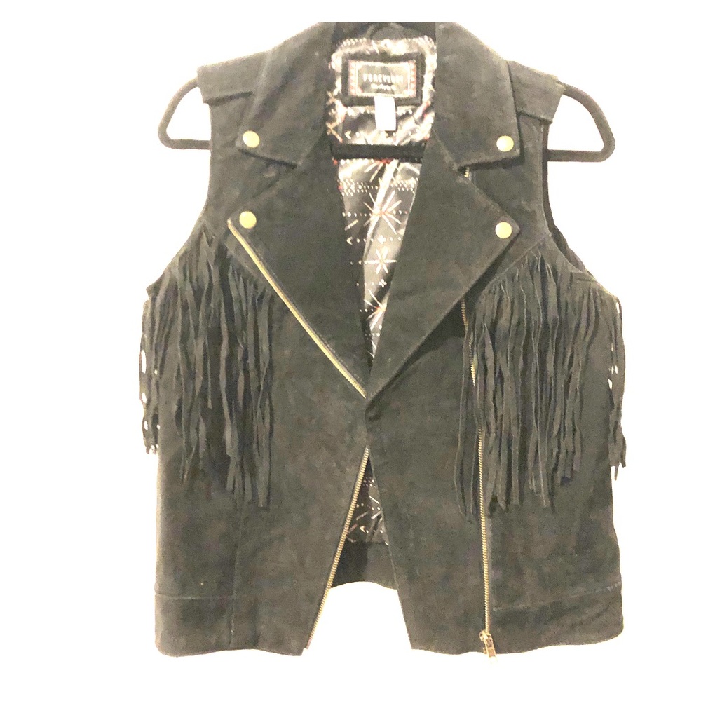 Suede vest